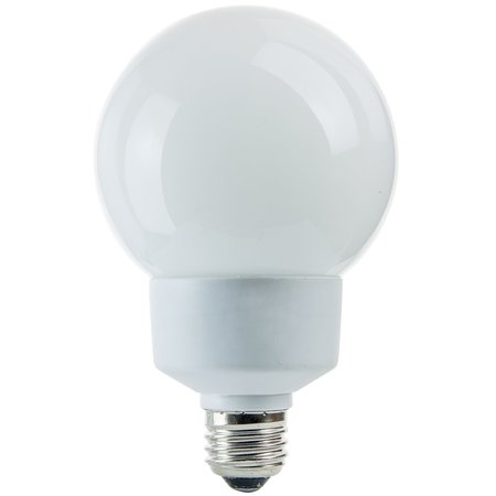SUNSHINE LIGHTING Sunlite¬Æ SLG25/G30/50K 25W Globe CFL Light Bulb, Medium Base, Super White 05321-SU